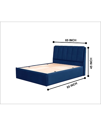 Unpholestered Bed,-2