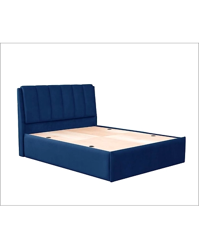 Unpholestered Bed,-4