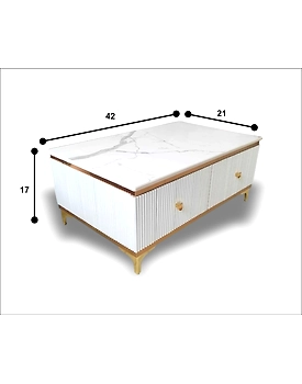 Elegant White Center Table