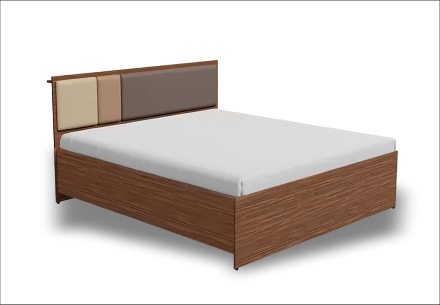 Stylish Luxury: The Upholstered Wooden Bed-1