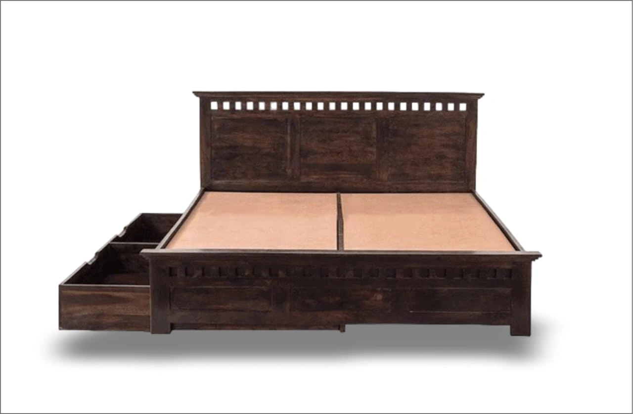 Classic Elegance: The Wooden Bed-3