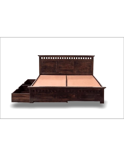 Classic Elegance: The Wooden Bed-3