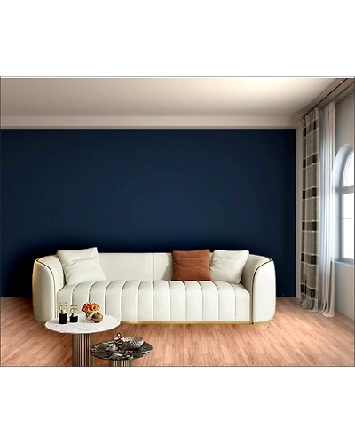Chic Comfort: Elegant 3+2 White Sofa Set-3