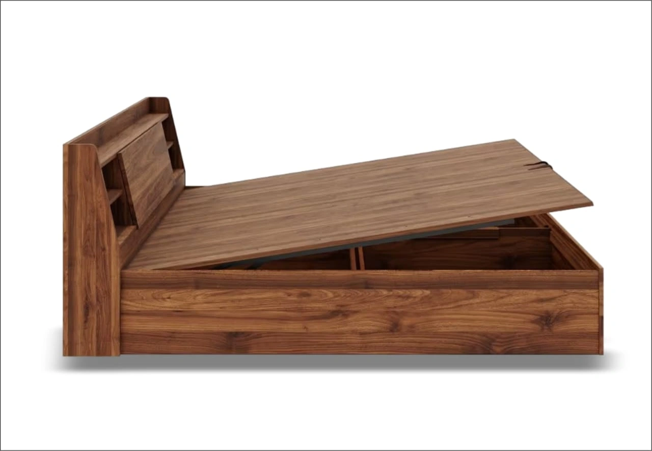 Rustic Wooden Bed – Quality Craftsmanship-1