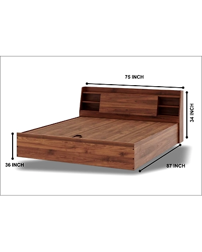 Rustic Wooden Bed – Quality Craftsmanship-2