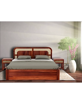 Premium Wooden Bed – Timeless Comfort and Style