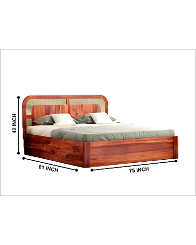 Premium Wooden Bed – Timeless Comfort and Style-3