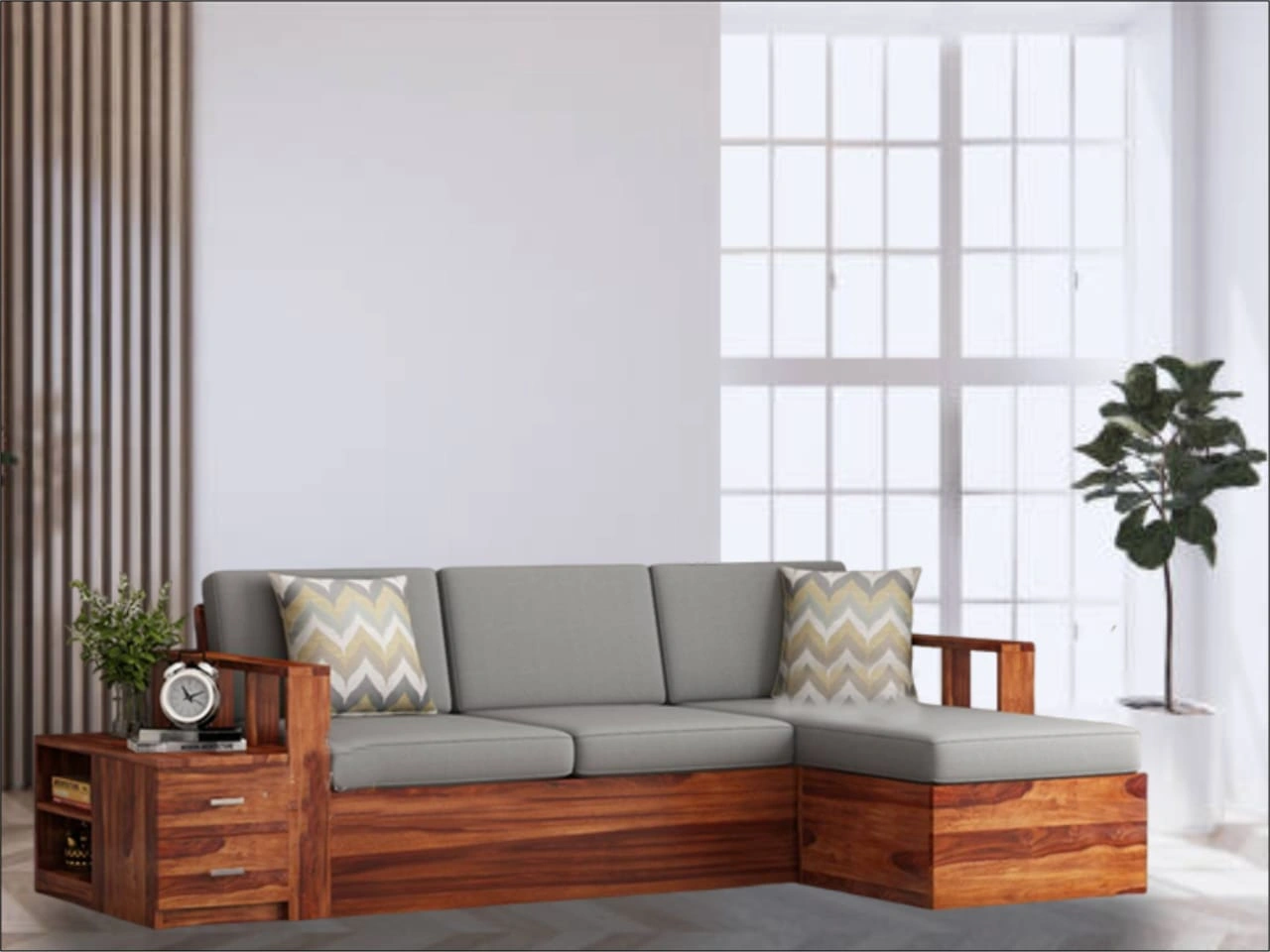 Stylish Wooden Sofa – Comfort Meets Craftsmanship-12647477