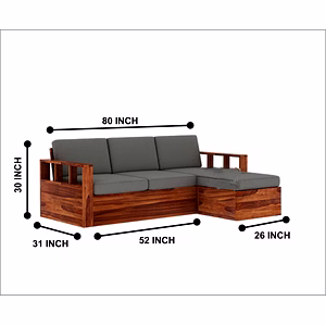 Stylish Wooden Sofa – Comfort Meets Craftsmanship