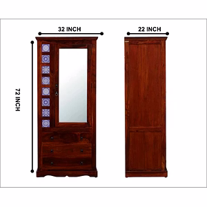 Elegant Wooden Almirah – Crafted for Style and Storage