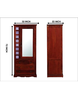 Elegant Wooden Almirah – Crafted for Style and Storage