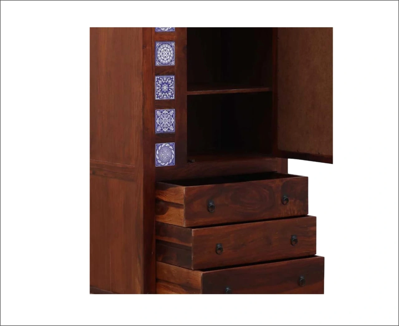 Elegant Wooden Almirah – Crafted for Style and Storage-3