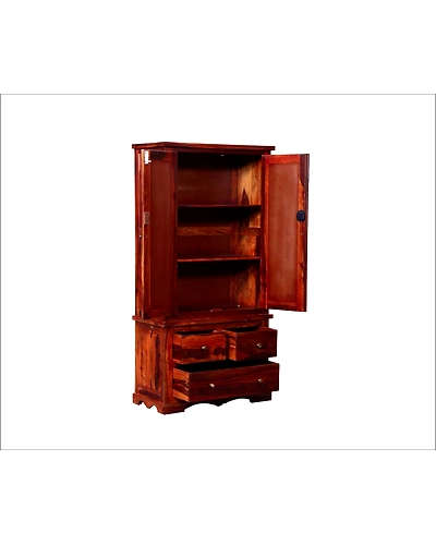 Classic Wooden Almirah – Timeless Storage Solution-1