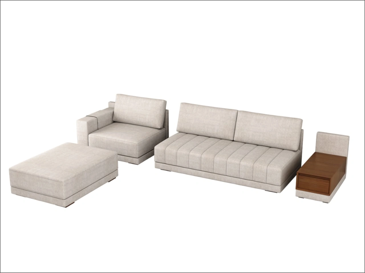 Chic L-Shaped Sofa-1