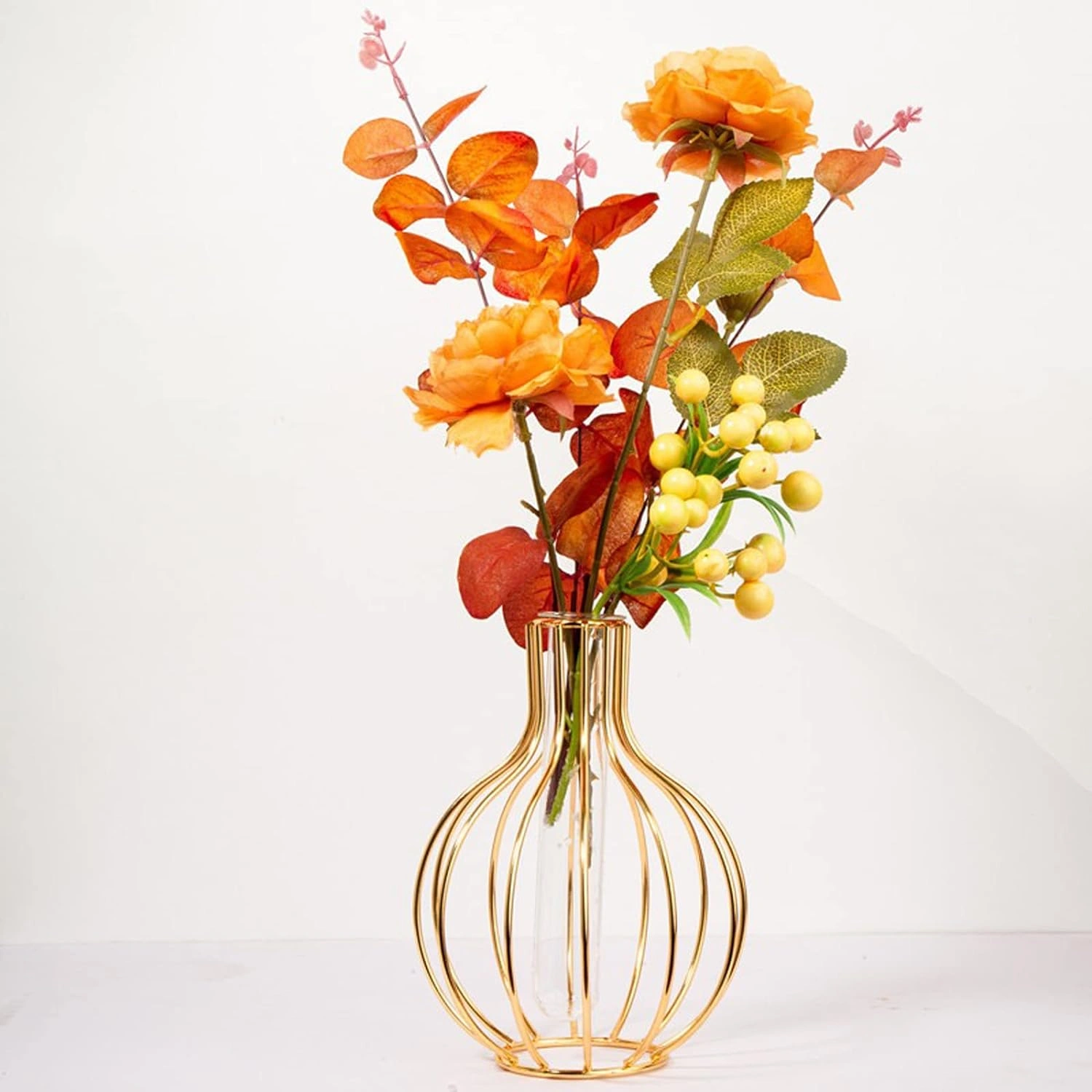 Iron Test Tube Flower Vase-3