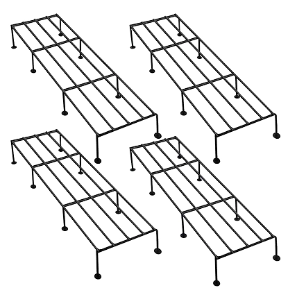 pack of Black plant stands for Home, outdoor, Balcony Metal Stand for Decoration-1