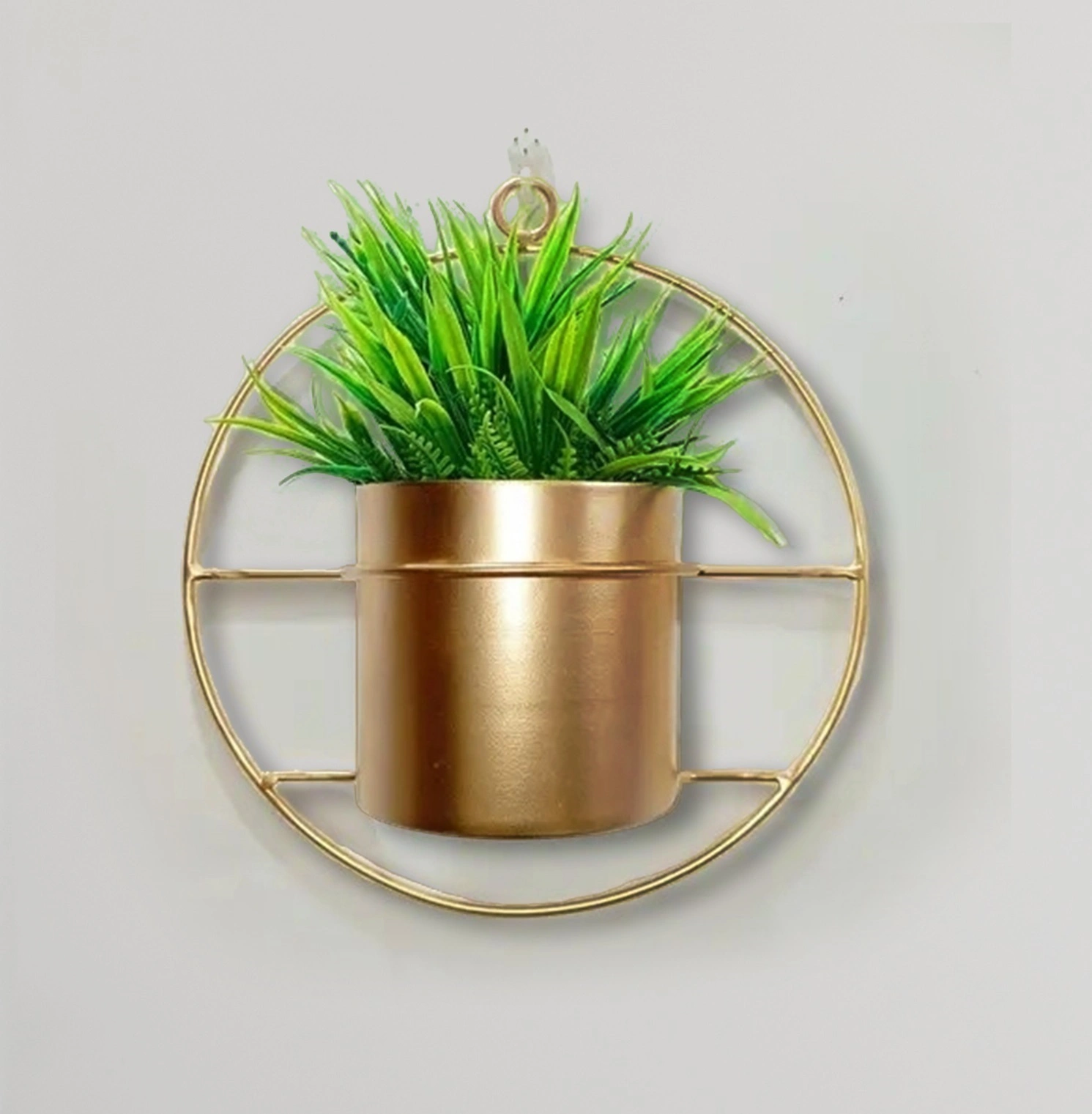 Metal Circular Hanging Planter-1