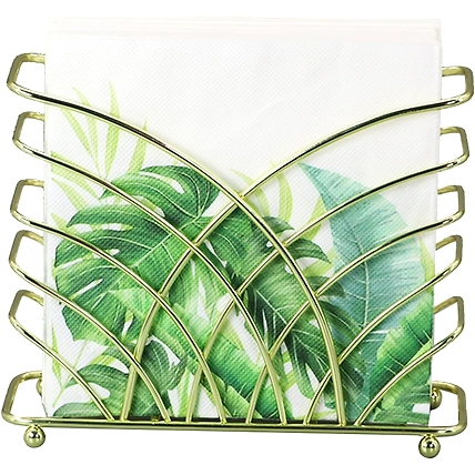 Napkin Holder for Dining Table - Tissue Paper Stand for Kitchen(Gold)Pack of 1-2