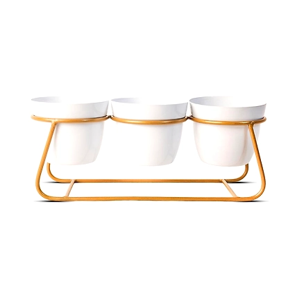 Iron Desktop Flower Pot Set of 3-1