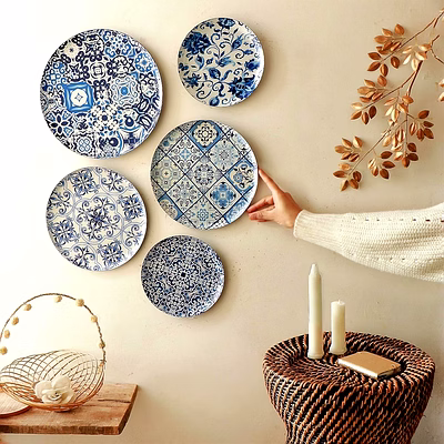 metal decorative wall hanging plates