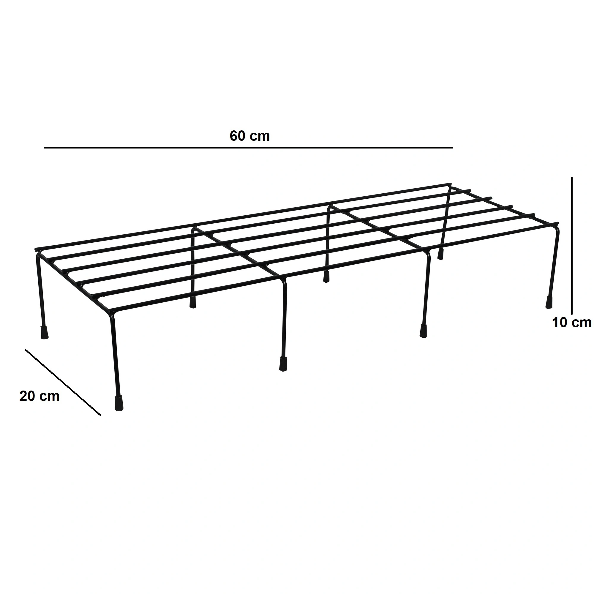 Rectangular Plant Stand Galvanized Metal Flower Pot Holder Gamla Support Corner Rack Outdoor Display Single-Tier Shelf for Home Garden Balcony Decor-1