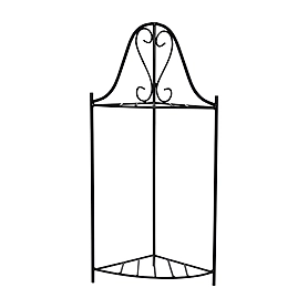 2-Tier Plant Stand Metal Plant Shelf Multi-layer Potted Planters Display Rack Black