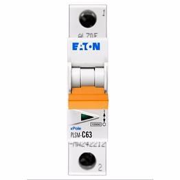 eaton plsm-c63 ac mcb 63amp 1 pole curve c
