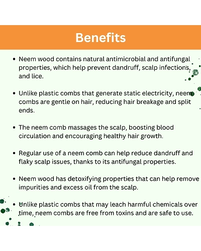 Neem Handle Comb-4