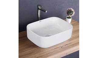 "Rectangular Ceramic Counter-Top Wash Basin 400x300x140mm").
