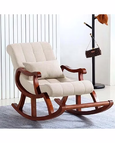 Warren Tufted Rocking Chair – White-Chairs-1