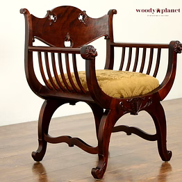 maharaja antique style hand carved chair luxurious teak wood-chairs