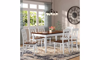 Solidwood 7-Piece  Dining Set Elegant Dining-Dining