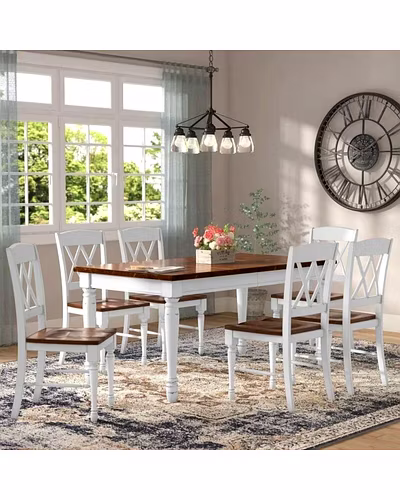 Solidwood 7-Piece  Dining Set Elegant Dining-Dining-10020
