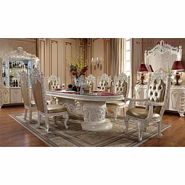 richmond european style hand carved dining set-dining