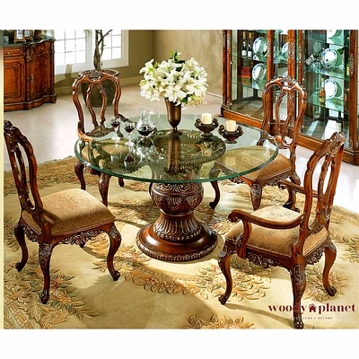 mangalore antique style hand carved dining table set-dining