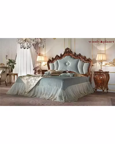 Aaratrika Antique Style Carved Bedroom Furniture-Beds-10038