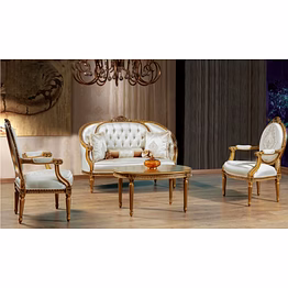 french style carved tea sofa set luxurious teak wood-sofa sets