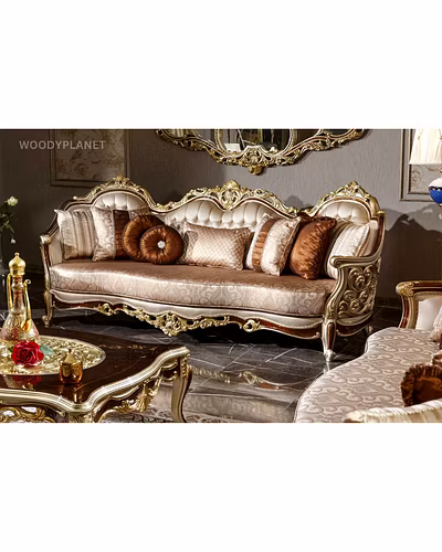 Chennai Carved Royal Maharaja Sofa Set Luxurious Teak Wood-Sofa Sets-1