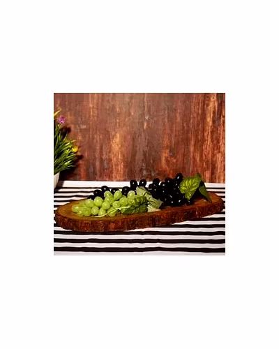 Papaya-Shaped Wooden Tray with Buckle – Unique &amp; Elegant Serving Tray-Home Décor-1