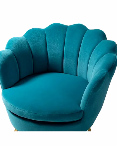 Hendrix Wide Velvet Barrel Chair (Set of 2)-Chairs-2