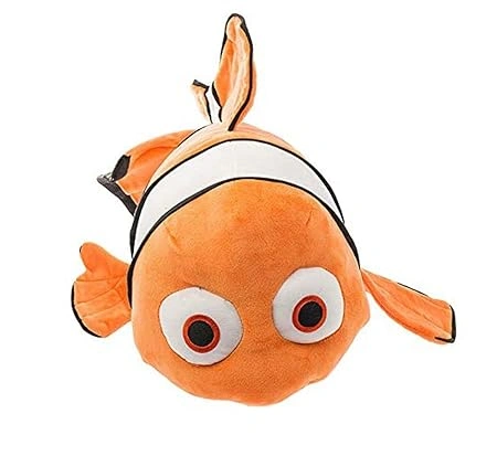 Nemo Fish Plush Soft Toy (Orange, 0 - 5 years)-nemo-orng