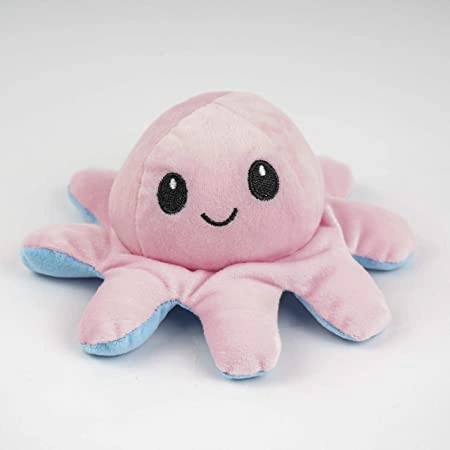 Face Changing Octopus Plushie Soft Toys for Kids Girls | Teddy Bear Soft Octopus Toy Cute Plushies Baby Toys for Boys and Girls | Octopus Kids Toys for Kids | Moody Octopus Toy - 12CM-1