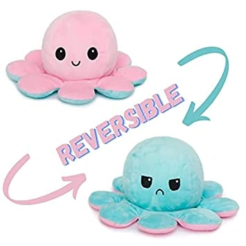 Face Changing Octopus Plushie Soft Toys for Kids Girls | Teddy Bear Soft Octopus Toy Cute Plushies Baby Toys for Boys and Girls | Octopus Kids Toys for Kids | Moody Octopus Toy - 12CM-2