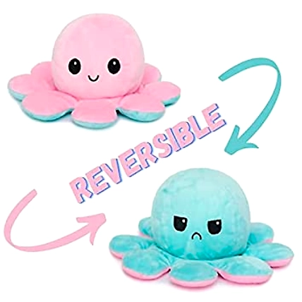 Face Changing Octopus Plushie Soft Toys for Kids Girls | Teddy Bear Soft Octopus Toy Cute Plushies Baby Toys for Boys and Girls | Octopus Kids Toys for Kids | Moody Octopus Toy - 12CM-2