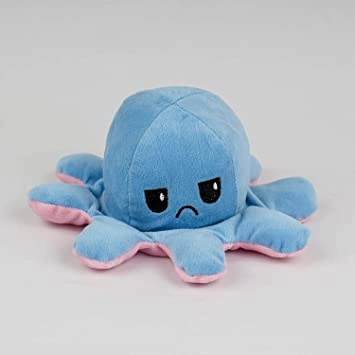 Face Changing Octopus Plushie Soft Toys for Kids Girls | Teddy Bear Soft Octopus Toy Cute Plushies Baby Toys for Boys and Girls | Octopus Kids Toys for Kids | Moody Octopus Toy - 12CM-3