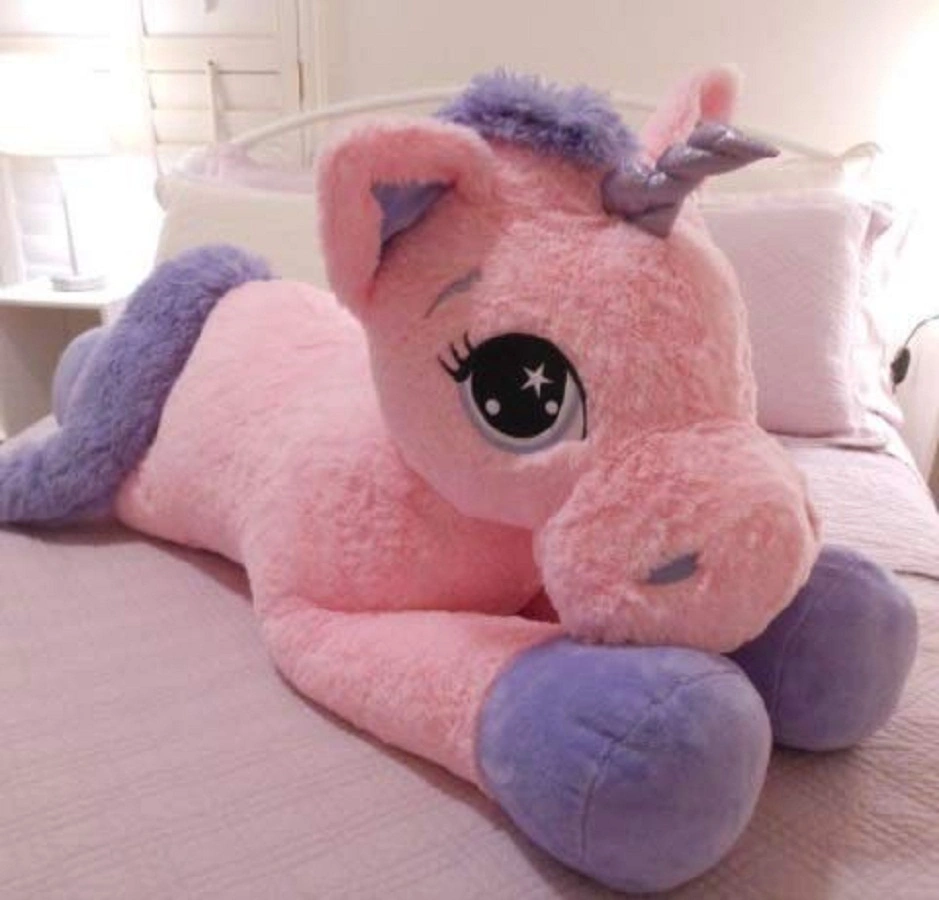 long unicorn soft toys kids  baby pillow-12646149