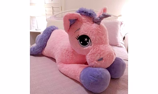 long unicorn soft toys kids  baby pillow