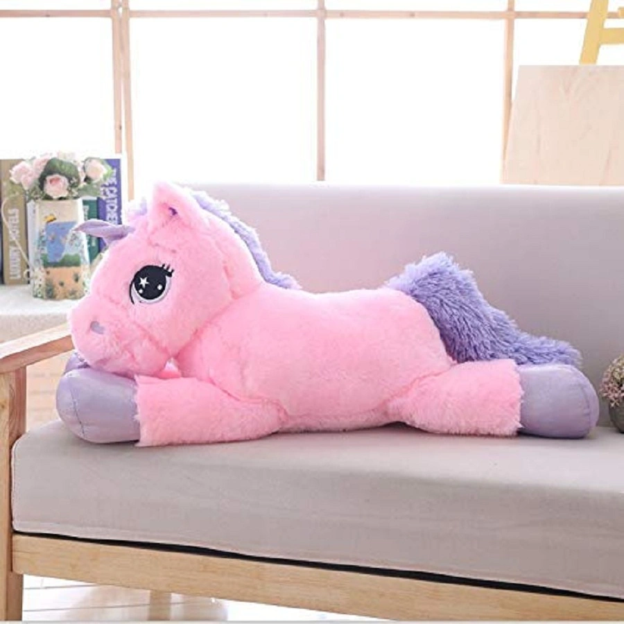 long unicorn soft toys kids  baby pillow-2