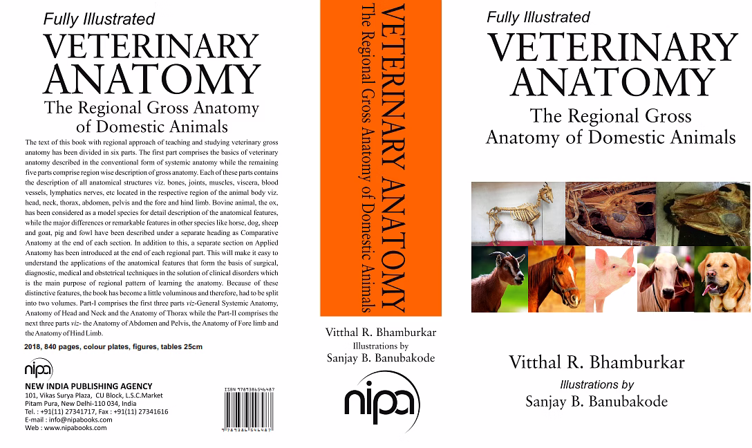 Veterinary Anatomy: The Regional Gross Anatomy of Domestic Animals (Part I & II in Single Binding) (Hardback, Vitthal R.Bhamburkar & Sanjay B. Banubakode) image 3