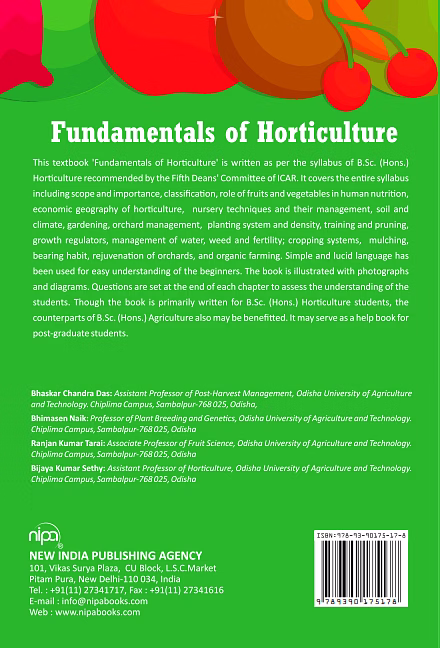 Fundamentals of Horticulture  (Hardback, Bhaskar Chandra Das, Bhimasen Naik, Ranjan Kumar Tarai & Bijaya Kumar Sethy) image 2